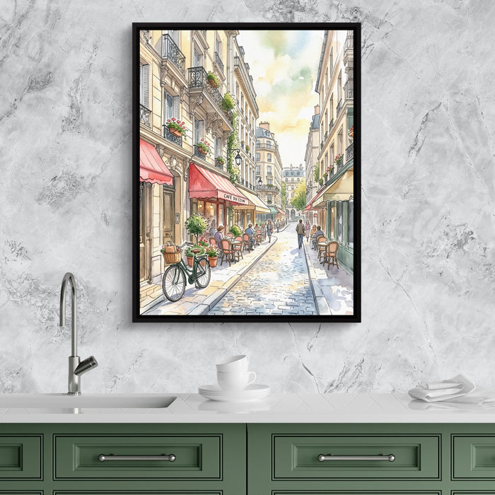 Corner Cafe — corner cafe sq kitchen granite purple 1port framed black