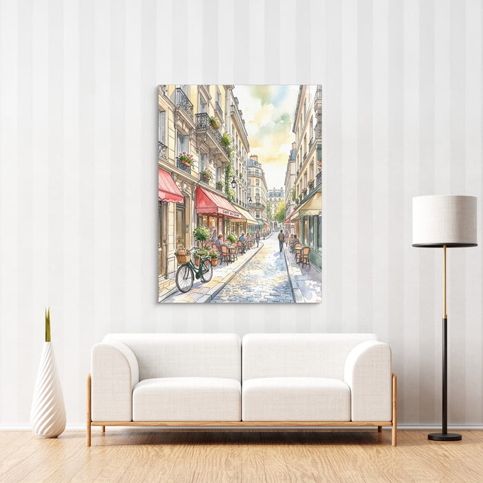 Corner Cafe — corner cafe sq striped wall luxe 1port flush print