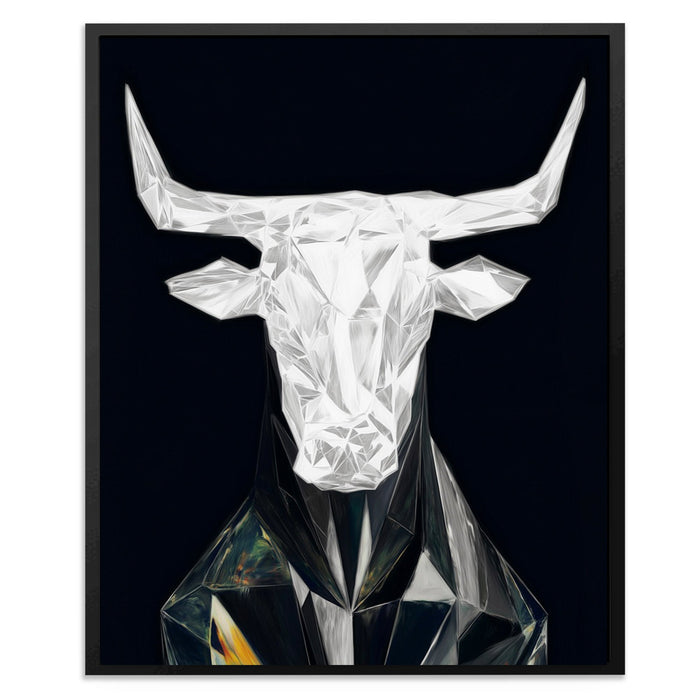 Corporate Bull Portrait - Luxury Wall Art