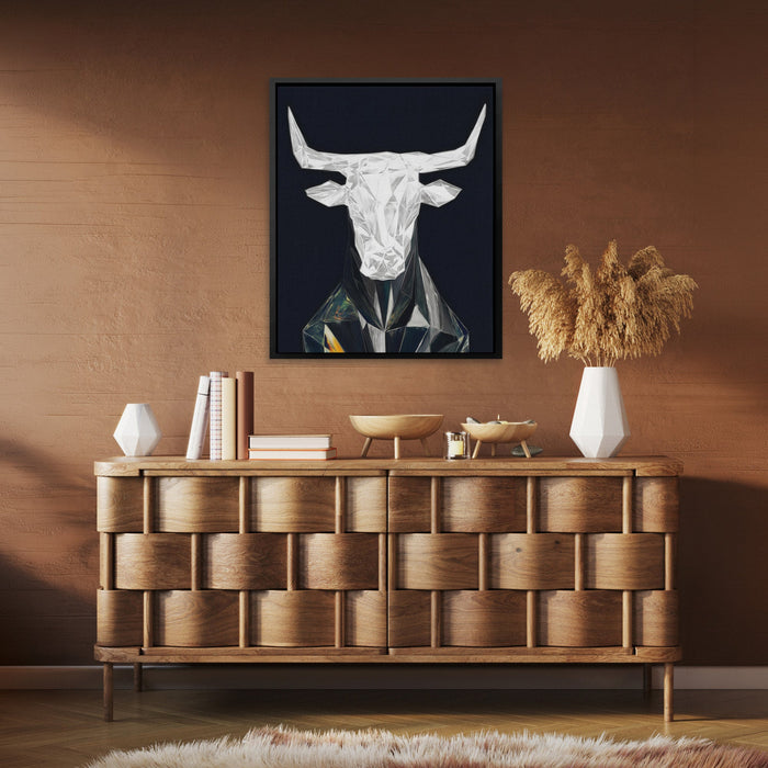 Corporate Bull Portrait - Luxury Wall Art