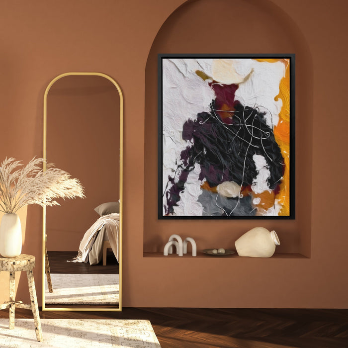 Cowboy Standing Gestural canvas wall art, room view