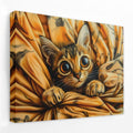 Cozy Kitten Wrap - Animals Canvas Wall Art