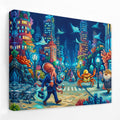 Crabs Morning Traffic canvas wall art