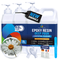 6L deep pour epoxy resin kit with clear resin and hardener for casting
