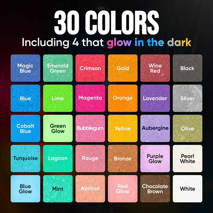 Craft Resin Mica Powder - 30 colours - Craft Resin EU