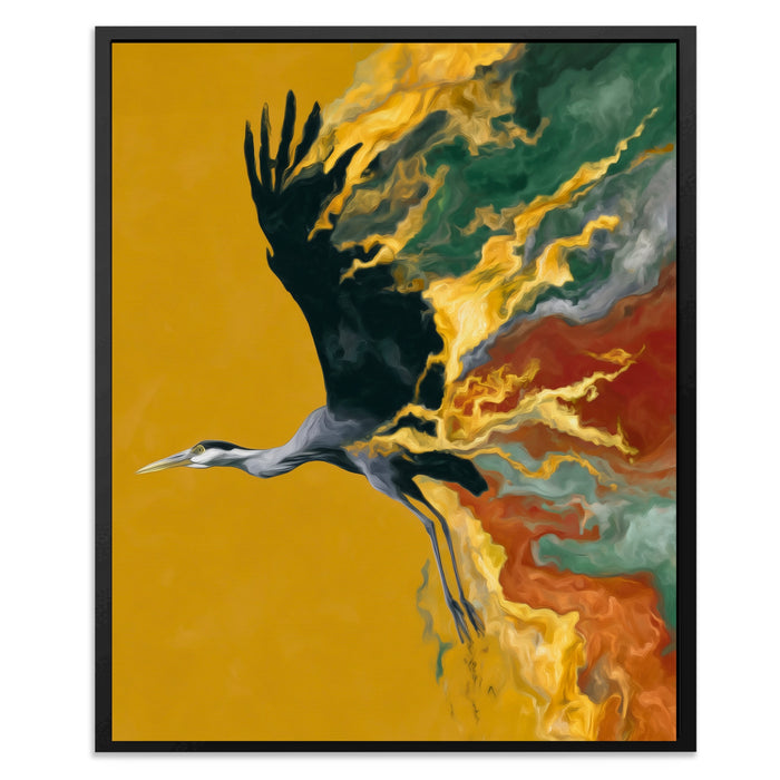 Crane Sandstorm canvas wall art, room view