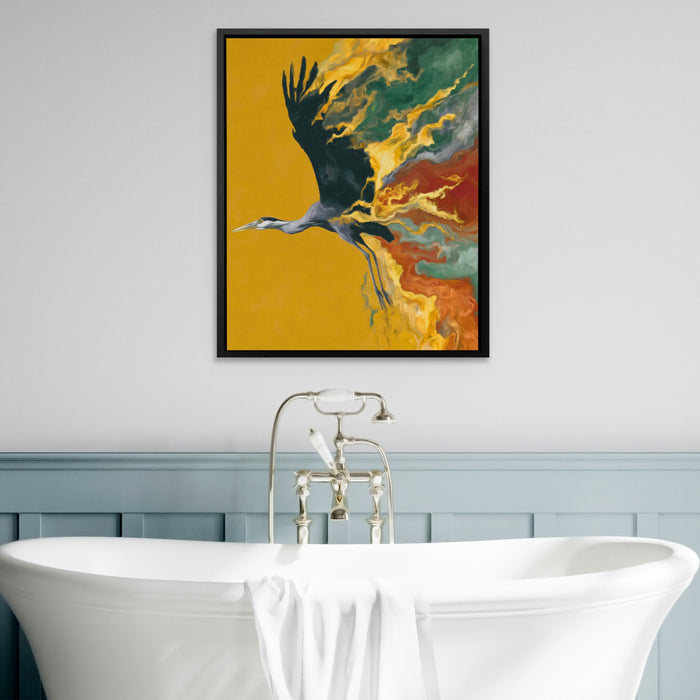 Crane Sandstorm canvas wall art, room view