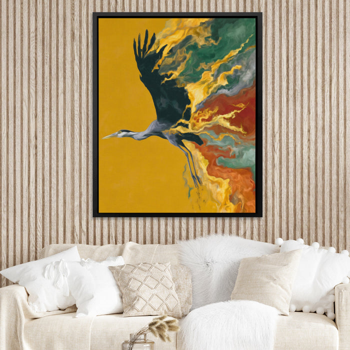 Crane Sandstorm canvas wall art, room view