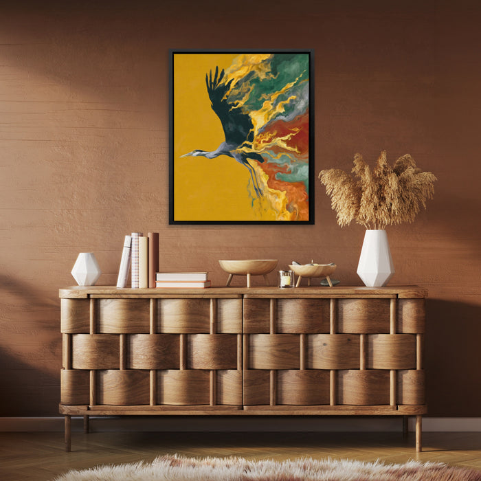 Crane Sandstorm canvas wall art, room view
