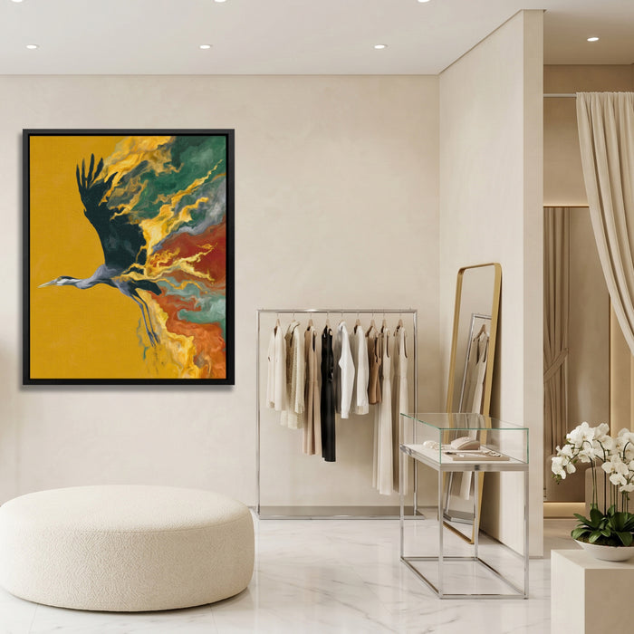 Crane Sandstorm canvas wall art, room view