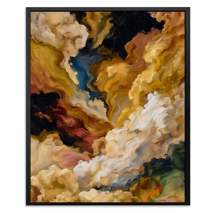 Crane Sumi-e canvas wall art, room view