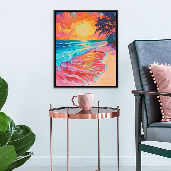 Crimson Shores - Large Canvas Print