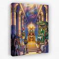 Crocodile Divine Assembly canvas wall art