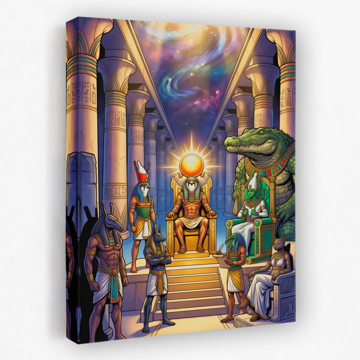 Crocodile Divine Assembly canvas wall art