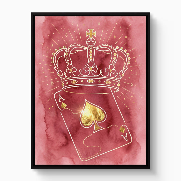 Crown Over Spades - Luxury Wall Art