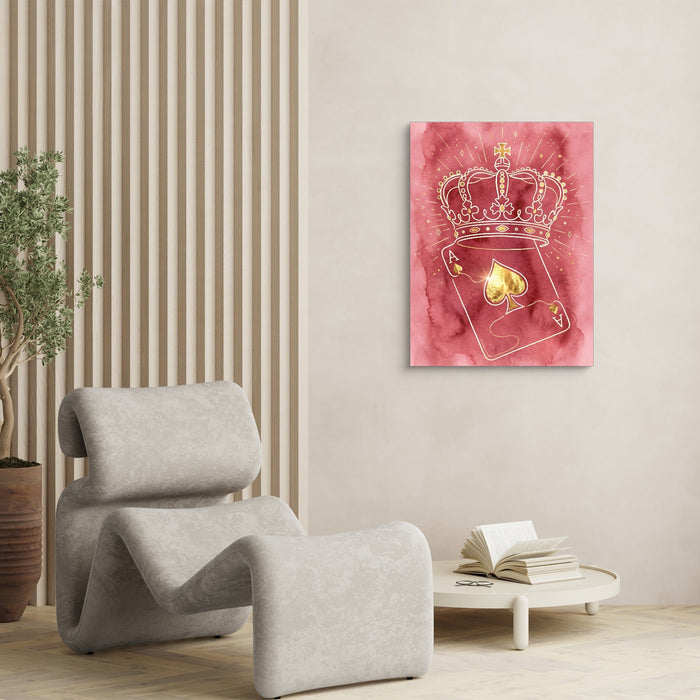 Crown Over Spades - Luxury Wall Art