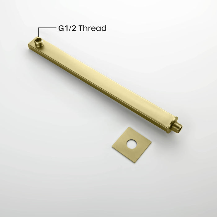 Cube 16" Wall Mounted Shower Arm SA1601-KB
