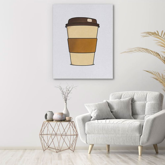 Cup of Joe - Modern Earth Tones Canvas Wall Art