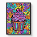Cupcake Cherry Swirl - Luxury Wall Art