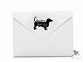 Dachshund Dog Self Inking Address Stamp - Premium Craft Supplies & Tools > Stamps & Seals > Stamps from Sugar and Spice Invitations - Just $40! Shop now at Sugar and Spice Paper
