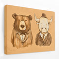 Dapper Traders - Bear Canvas Wall Art