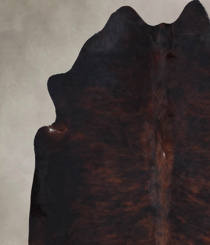Dark Brindle Cowhide Rug #B8498