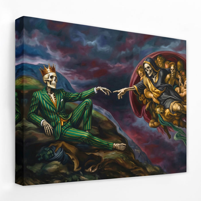 Death Sistine Moment canvas wall art