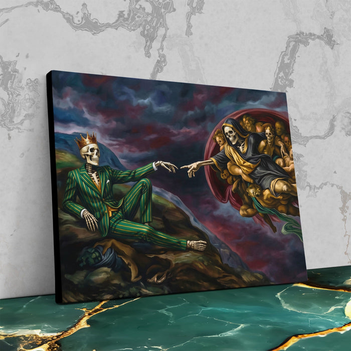 Death Sistine Moment canvas wall art, room view