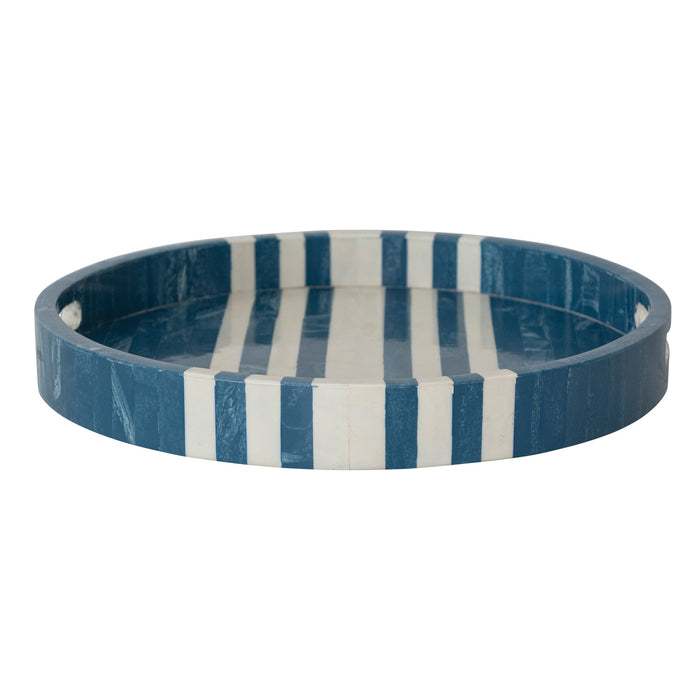 Decorative Inlaid Marbled Stripped Resin