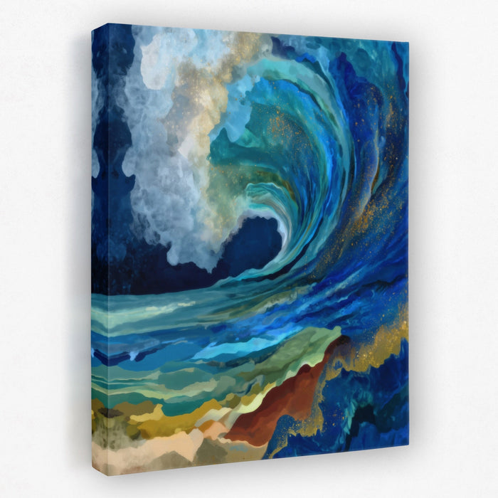 Deep Wave Breaking canvas wall art
