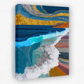 Deep Wave Sumi-e canvas wall art