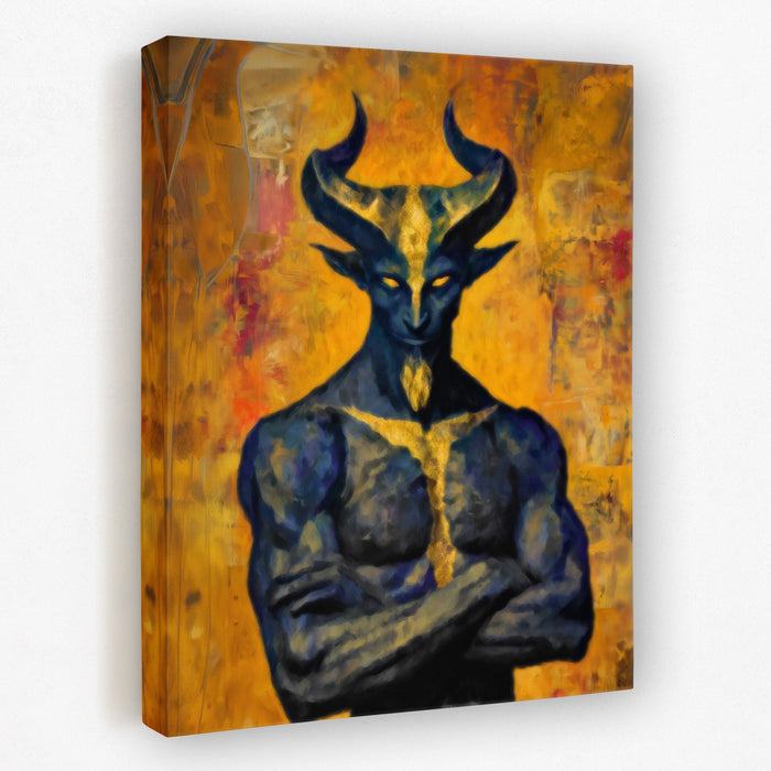 Demon's Sacred Meditation - Luxury Wall Art