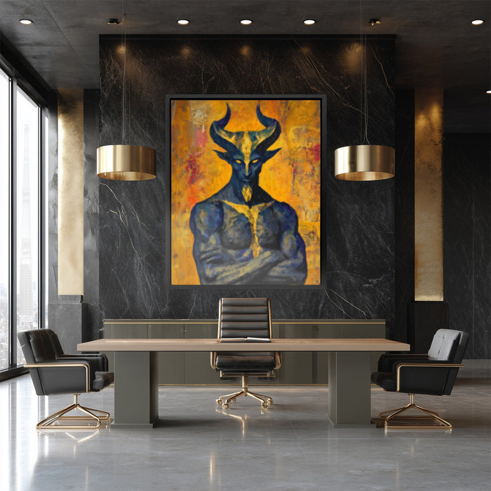 Demon's Sacred Meditation - Luxury Wall Art