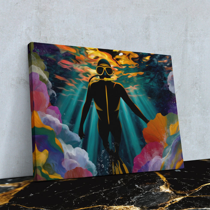 Divers Radiant Plunge - Luxury Wall Art