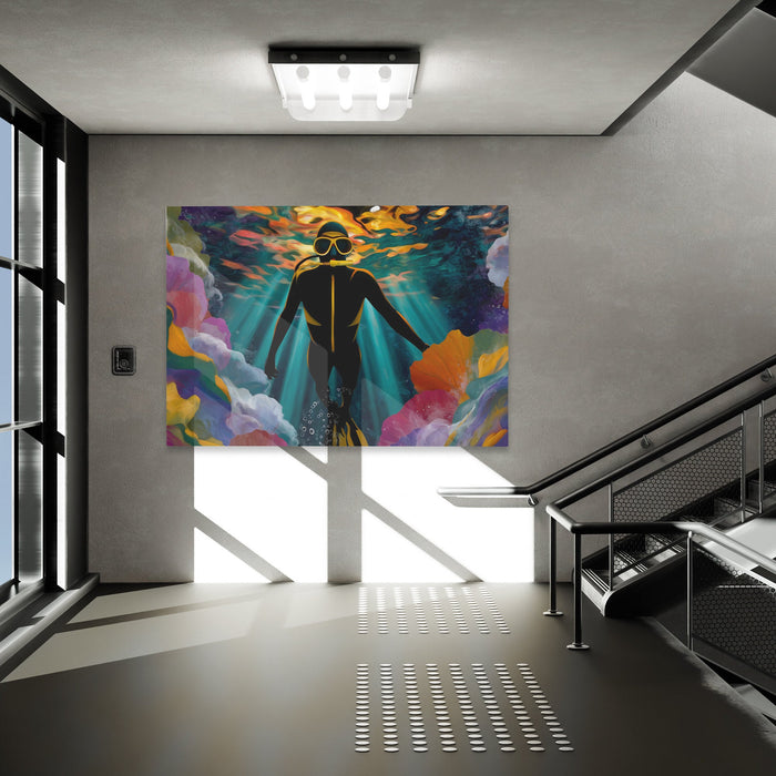 Divers Radiant Plunge - Luxury Wall Art