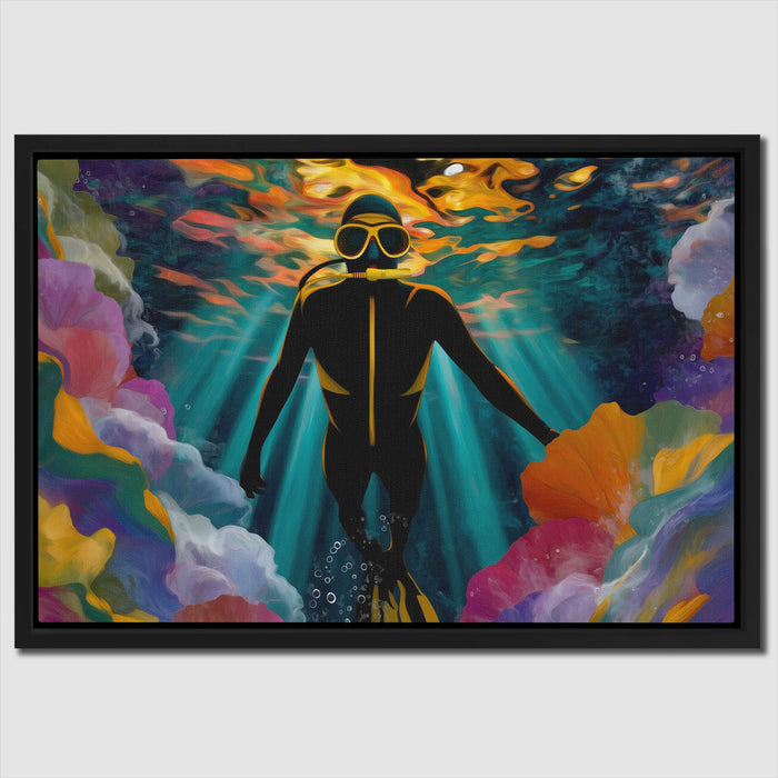 Divers Radiant Plunge - Luxury Wall Art