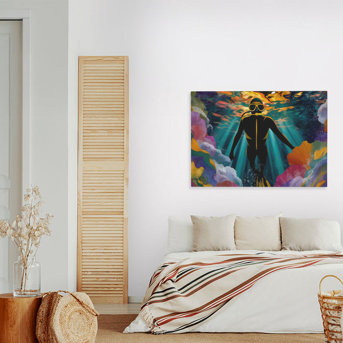 Divers Radiant Plunge - Luxury Wall Art