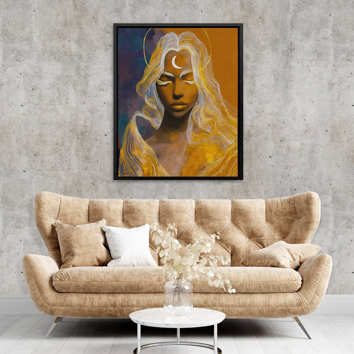 Divine Lunar Meditation - Luxury Wall Art