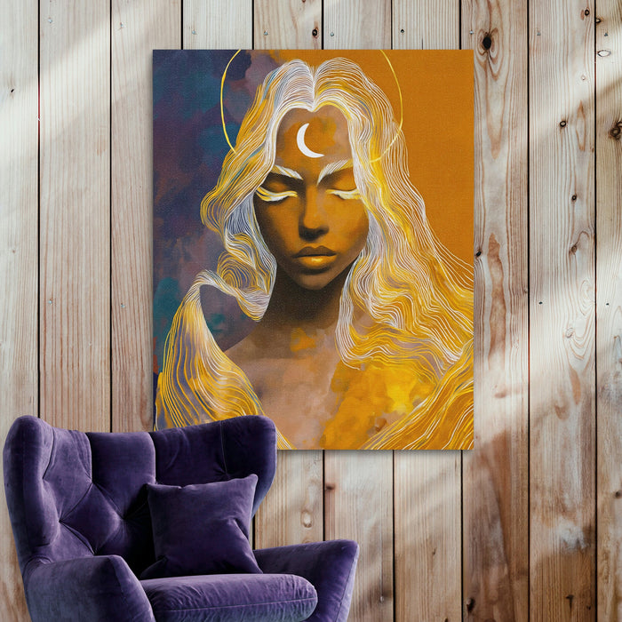 Divine Lunar Meditation - Luxury Wall Art