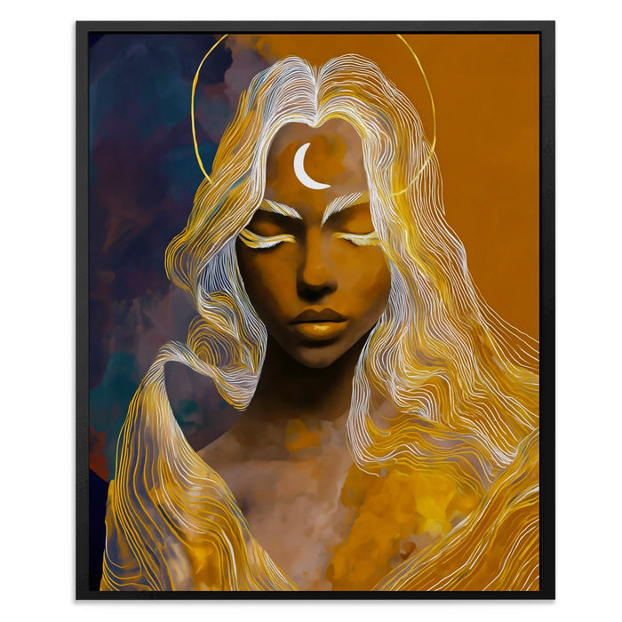 Divine Lunar Meditation - Luxury Wall Art