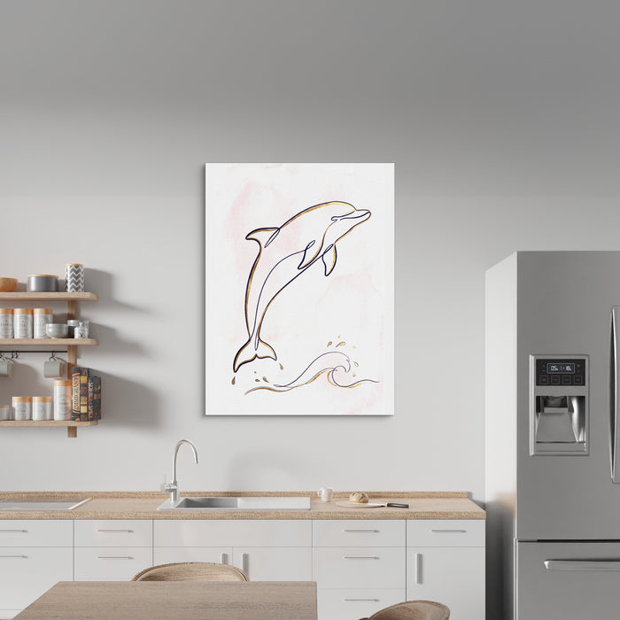 Dolphin Arc — dolphin arc sq kitchen wall 1port flush print