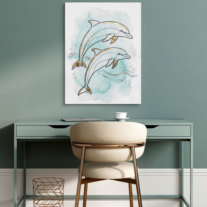 Dolphin Duo Ascent — dolphin duo ascent sq green desk 1port flush print