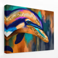 Dolphins Coral Dream - Luxury Wall Art