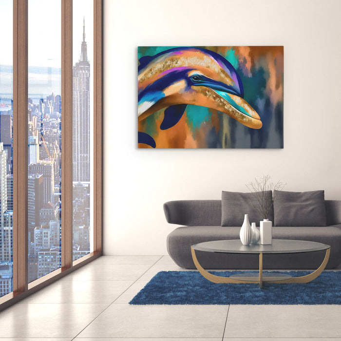Dolphins Coral Dream - Luxury Wall Art