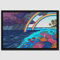 Double Rainbow Reef canvas wall art