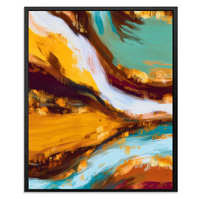 Dragon Earthen Flow canvas wall art, room view