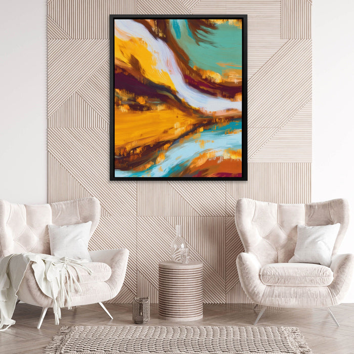 Dragon Earthen Flow canvas wall art, room view