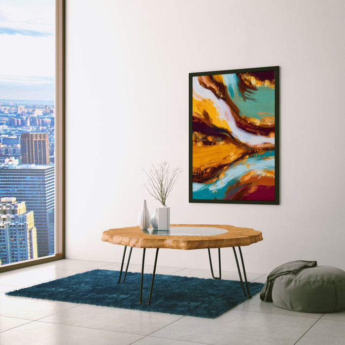 Dragon Earthen Flow canvas wall art, room view