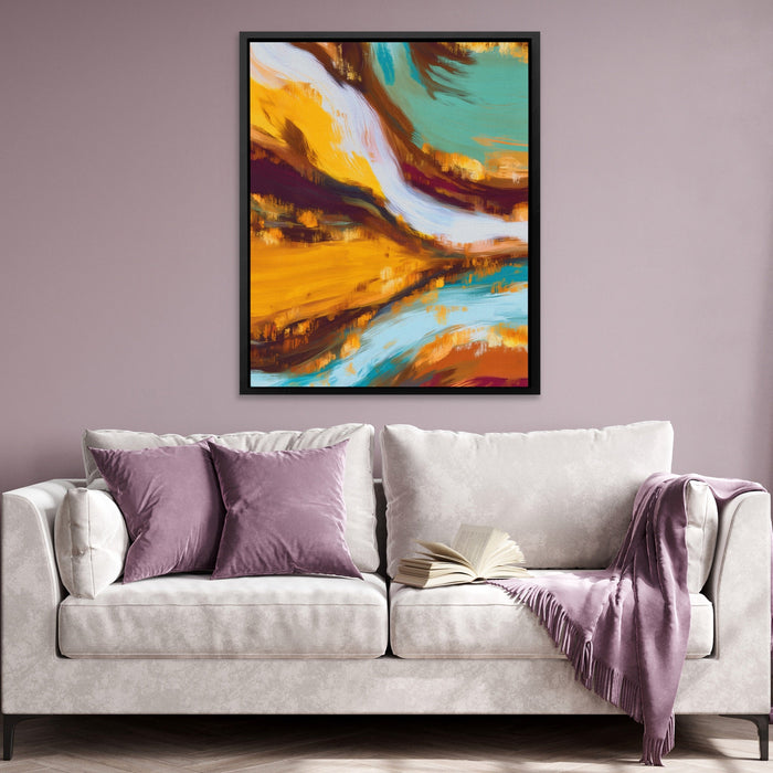 Dragon Earthen Flow canvas wall art, room view