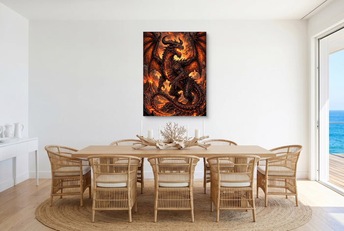 Dragon Molten Fury - Luxury Wall Art